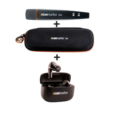 Sada Scanmarker Air & pouzdro & sluchátka. Sada Scanmarker Air & pouzdro & sluchátka.